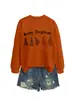 Amazon eBay sitio independiente moda personalizada versátil mujer Feliz Navidad otoño e invierno nueva sudadera