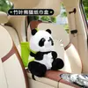 Caja de pañuelos para coche Kapibala, bote de basura con dibujos animados, lindo reposabrazos de peluche para coche, cubo de almacenamiento de cartón