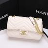 Bolsos para Mujer 2025 Nuevo Bolso con Cadena de Diamantes Bolso de Hombro Cruzado Suave Corazón Moda Popular Versátil Cuero Suave Nombre de Marca