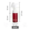 Botella Espumadora de Mousse Portátil Tipo Prensa 150ml Botella de Plástico PET Blanca 42 Dientes Cepillo de Dientes Botella de Mousse Espumoso para Limpieza Bucal Hecho a Medida