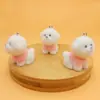 Chaveiro de Animais Pequenos Fofos Japonês e Coreano com Flockagem Acessórios DIY Feito à Mão Corrente para Celular Bolsa Pingente Pendurado Pequeno Presente