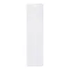 Tarjeta de Pinza para Cabello de PVC Blanco Leche Extra Larga de 6.5* 24 cm Sin Impresión, 5 Ranuras para Tarjetas, Pinza de Acero, Pinza de Pato, Papel Tarjeta para Joyería