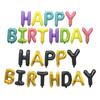 Feliz Cumpleaños Globo Letra Inglesa Traje de Cumpleaños Primer Año de Niño Imitación US Globo de Película de Aluminio para Fiesta de Cumpleaños