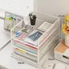 Organizador de arquivos sob a mesa, estante de chão multi-nível com rodas, armário de arquivo móvel para documentos e arquivos