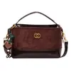 Bolso Cubo Cadena Estampado Leopardo Mujer 2026 Nueva Moda Versátil Gama Alta Estilo Pequeño Fragante Bolso de Hombro Cruzado