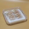 Caja de almacenamiento para uñas postizas caja de almacenamiento para uñas caja para uñas postizas caja de almacenamiento de plástico transparente caja de joyería portátil venta al por mayor