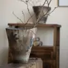 Jarrón de Cerámica Jingdezhen Estilo Wabi-Sabi Arreglo Floral Casa de Huéspedes Hotel Sala de Estar Cerámica Hecha a Mano Envío Gratis Maceta de Cerámica Rústica Vintage