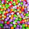 Cadena para Chupete de Bebé Juguete DIY Cuentas Mordedor Mixtas 12mm Letras de Silicona Accesorios para Pulsera Collar Cuentas