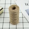 Tres hebras de cuerda de cáñamo de aproximadamente 30 m/100 m por rollo, venta al por mayor de fábrica, cuerda de cáñamo de color primario, diámetro de la cuerda de cáñamo