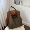 Bolsa Tote Melard de Camurça para Mulheres, Nova Bolsa de Ombro Retrô Outono 2026, Bolsa de Casamento de Grande Capacidade