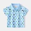Polo de Verano para Niño 2023 con logo de caricatura, camiseta de solapa para niños al por mayor, casual de manga corta para niños pequeños y medianos