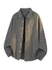 Jaqueta Camisa Xadrez Estilo Americano para Homens, Limpeza de Primavera Tendência Cool Masculina Solta Casual Manga Longa Top