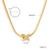 Collar Colgante Japonés y Coreano Nuevo Forma de X Diseño de Nicho Colgante de Corazón Cadena para Clavícula Chapado en Oro de 18K Acero Inoxidable Joyería