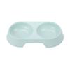 Tazón para Perro Tazón Doble Integrado Plástico Color Caramelo Agua para Beber Alimentación Tazón para Gato Anti-Vuelco Lavable Universal para Mascotas Perro y Gato # #