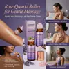 Rodillo de Cuarzo Lavanda Aceite de Ricino Cuidado de la Piel Hidratante y Suavizante Portátil Masaje Diario Cuidado Corporal Nutritivo