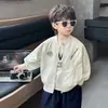 Chaqueta Bordada de Caballo para Niños Niños Primavera y Otoño Estilo Coreano Chaqueta Casual Guapa para Niños Ropa para Bebés Venta al por Mayor