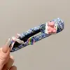 Elegante Pinza para el Cabello para Mujer, Pinza Retorcida de Alta Gama para la Parte Posterior de la Cabeza, Pasador Floral, Accesorio para el Cabello, Pinza de Pato, Pasador
