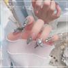 Celebridade da Internet Rainha Mãe do Oeste Joias para Unhas Arte de Unhas Liga Retro Diamante de Unha Planeta Terra Cruz Escura Acessórios Metálicos para Unhas