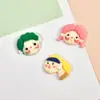 DIY lindos accesorios de resina para avatar de niños y niñas, joyería de dibujos animados, accesorios de decoración de material para funda de teléfono móvil, venta al por mayor