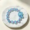 Pulseira Acrílica Mickey Mouse Estilo Influenciador Cor Arco-Íris Estilo Infantil Acessório Versátil para Estudantes Fonte