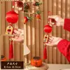 Adornos Pequeños Colgantes Festivos del Carácter de la Fortuna del Año de la Oveja, Decoraciones del Festival de Primavera, Colgantes de Linternas, Decoraciones para Plantas de Interior, Suministros para Arreglos de Año Nuevo en Stock