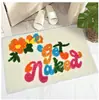Temu Felpudo Creativo Letra Cachemira Sintética para Piso Baño Antideslizante Felpudo de Entrada Pasillo Felpudo para Piso