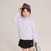 Pudding Haru Moda Infantil Jaqueta de Verão para Meninas 2025 Novo Verão Infantil Versátil Cor Sólida Com Capuz Jaqueta Proteção Solar