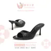 Verano Simple Estilo Nuevo Estilo Francés Moderno Lentejuelas Una Línea Ropa Exterior Delgada Moderna Casual Sandalias de Tacón Alto