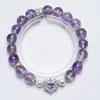 [Amante Secreto] Pulseira Boliviana de Cristal Natural para Mulheres, Pulseira Versátil de Contas de Concha Branca para Presente Atacado