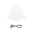 Etiquetas de regalo de Navidad, etiquetas negras y marrones con forma de árbol de Navidad con cordel, etiquetas en blanco de papel kraft para hacer tú mismo