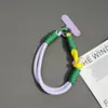 Lanyard de muñeca a juego de color, funda de teléfono corta anti-pérdida, color nuevo de dopamina, alto valor de color, junta de tarjeta de color para hombres y mujeres