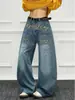 Jeans Estilo Ins, Moda Harajuku Sencilla y Relajada, Estilo Japonés de Moda, Pantalones Largos Artísticos de Nueva Moda, Al por Mayor en Stock