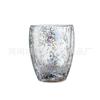 Taza Starlight con doble aislamiento, taza para café con forma de estrella, de vidrio, personalizada, con asa personalizada, transparente, con lentejuelas