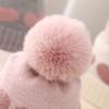 Nuevo Gorro de Invierno para Bebé 2024 Doble Grosor Jacquard Amor Tejido 0-Diciembre Recién Nacido Lana
