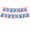 Nuevos Suministros Creativos de Decoración de Atmósfera Temática para Fiestas de Cumpleaños Banderines de Escenario, Banderines de Cola de Pez, Banderines de Letras