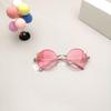 Nuevas gafas de sol de moda para niños, gafas de sol de metal para bebés, gafas de sol con protección solar de dibujos animados, gafas de sol de moda.