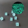 Piedra decorativa para acuario de cubitos de hielo de 18 mm, piedra de cristal cuadrada, adorno DIY, cubito de hielo simulado, no luminoso, transfronterizo