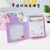 Dibujos Animados Kuromi Perro Canela Mini Exquisito Tablero Pequeño Clip Bloc de Notas Bloc de Notas Cuaderno Pequeño Regalo para Niños