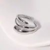 Anillo de Acero Inoxidable Lele Jewelry Transfronterizo Simple Moda Ins Estilo Geométrico Minimalista Anillo de Lujo Ligero Joyería Versátil