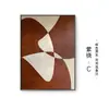 Viento Silencioso Abstracto Creativo Rojo Geométrico Pintura Decorativa para Sala de Estar Dormitorio Comedor Mural Grande Pintura Colgante de Pared para Fondo de Sofá