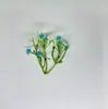 Plástico tres tenedores estrella flor artificial hecha a mano a juego tocado de flores artificiales accesorios caja de regalo de flores con suministro de fábrica de flores
