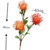 Almofada de agulhas de flor artificial com conteúdo Yang flor de fogo africana crisântemo flor falsa casamento plástico