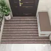 Alfombra Sólida Transfronteriza con Doble Raya, Felpudo para Entrada de Hogar, Alfombra de Siete Rayas Personalizable