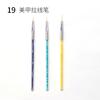 Set de 15 Piezas de Bolígrafos de Gel, Bolígrafos de Cristal, Bolígrafos de Silicona, Bolígrafos para Puntos, Bolígrafos para Dibujo de Líneas y Set de Pinceles para Pintar