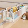 Estante de Almacenamiento para Escritorio, Estante Colgante Ajustable de Gran Capacidad para Estación de Trabajo, Cesta con Gancho Colgante para Mesita de Noche
