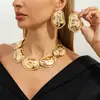 Collar de Moda Transfronterizo Europeo y Americano Irregular con Forma de Guisante Empalmado Versátil Elegante Diseño Exagerado Cadena para Clavícula para Mujeres