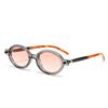 Nuevo Armazón de Gafas Ovalado de Moda para Hombres y Mujeres Retro para Posar con Luz Azul Anti-Reflejante Gafas Planas Nerd