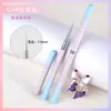 Conjunto de Pincéis para Nail Art com Cabo de Metal Novo Transfronteiriço, Conjunto Completo de Pincéis de Pintura, Canetas para Desenho de Linhas, Canetas Quadradas e Redondas para Fototerapia, Canetas Funcionais