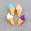 Cono de helado 3D, pegamento de crema DIY para hacer accesorios de juguete, fundas de teléfono caseras, accesorios para el cabello, imanes para refrigerador, accesorios de resina