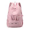 Mochila escolar transfronteriza, fresca y elegante, estilo coreano, con orejas de conejo, de gran capacidad para estudiantes de primaria.